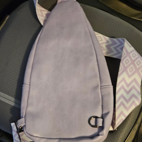 Bundle of 2 Sam & Hadley Sling Bag Brown and Lavendar - Picture 2 of 6